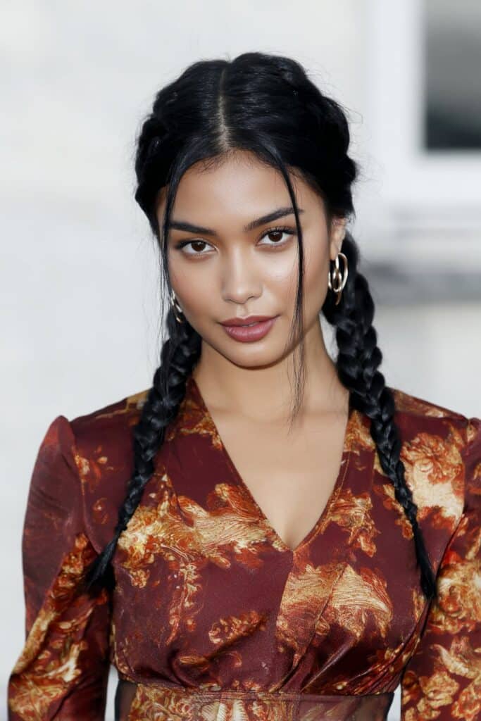 Creative braids designed with circular parts for a unique statement look