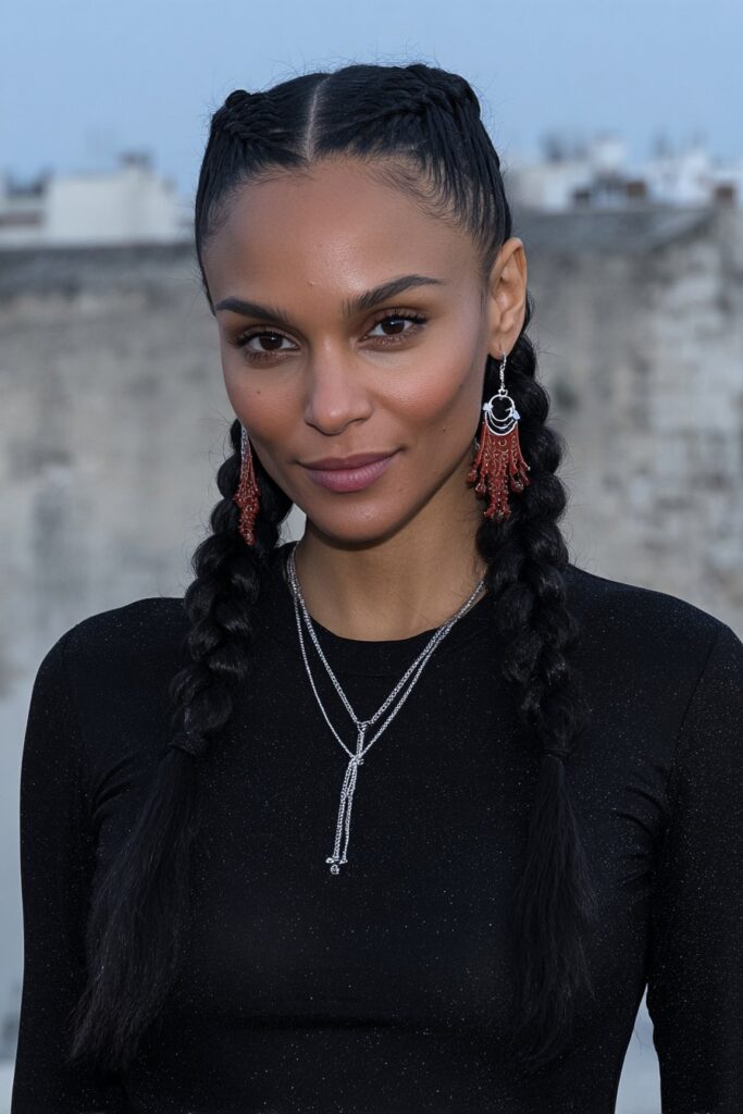 Protective Bantu knots perfect for short natural hair