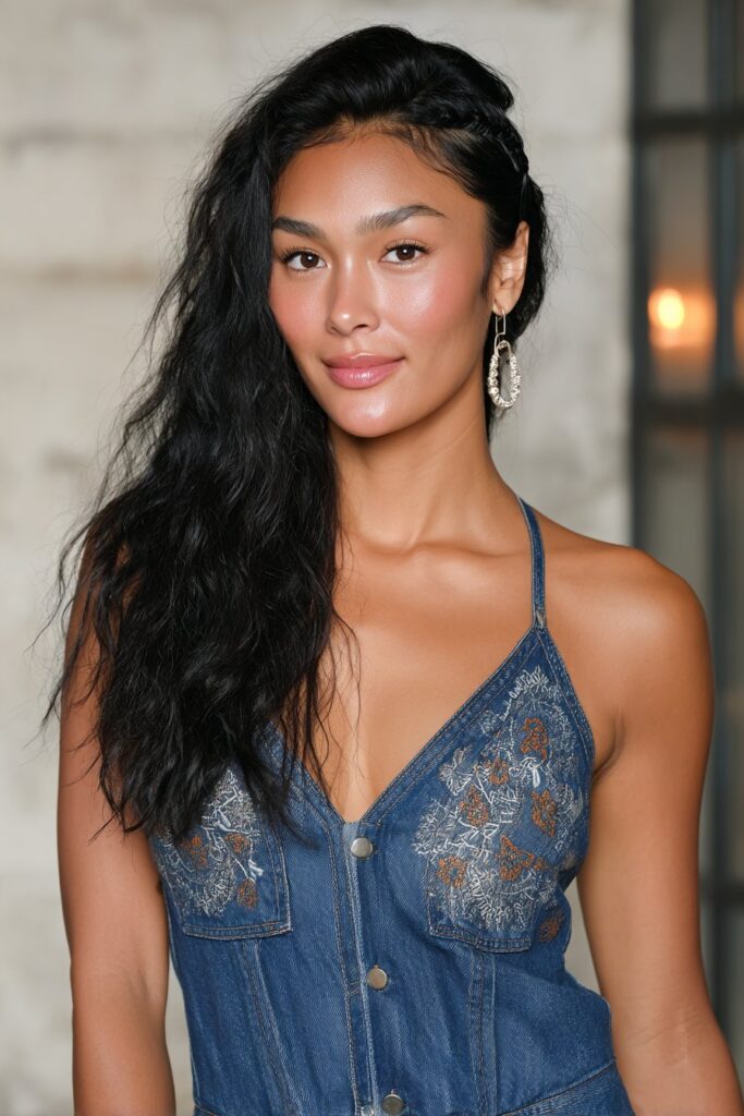 Detailed fishtail side braid for a girl with medium hair, easy and elegant.