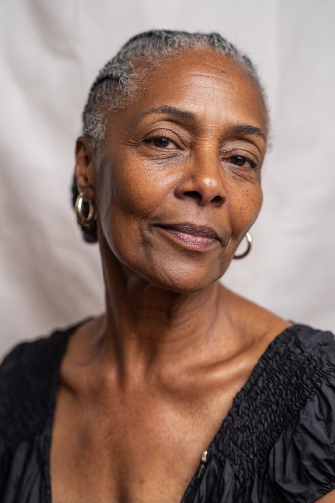 Simple cornrows braided straight back from the hairline for a clean, traditional look.