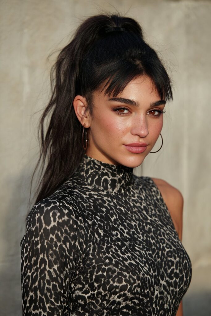 A quick and chic claw clip twist hairstyle ideal for school, keeping hair neatly secured.