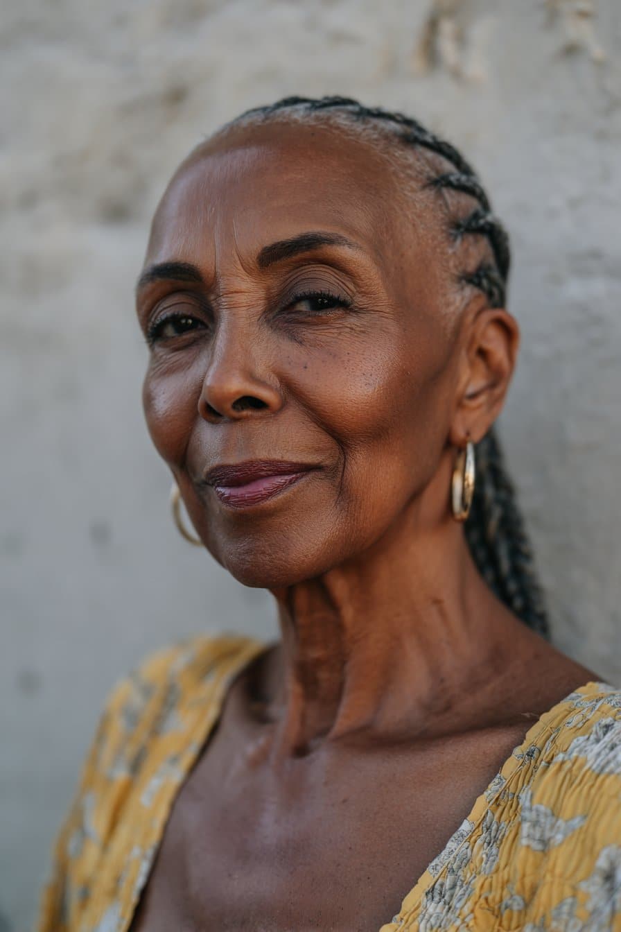 Curved Cornrow Design