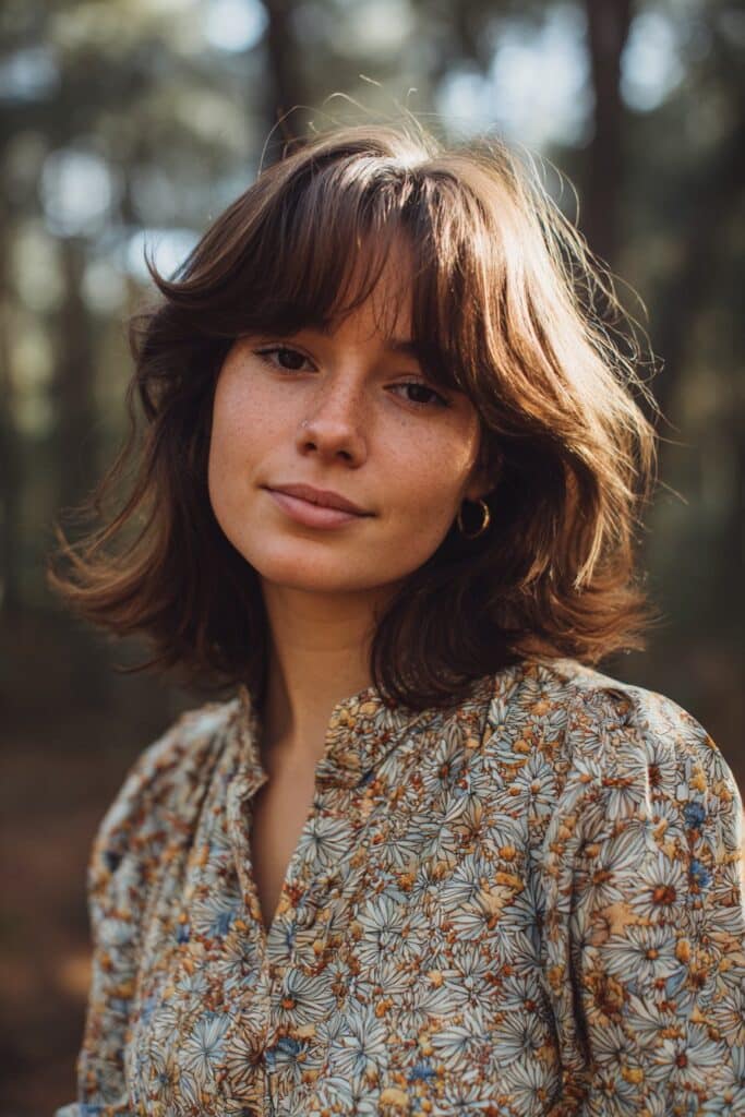 Feathered butterfly layers with a vintage, retro-inspired shape and soft blended edges.