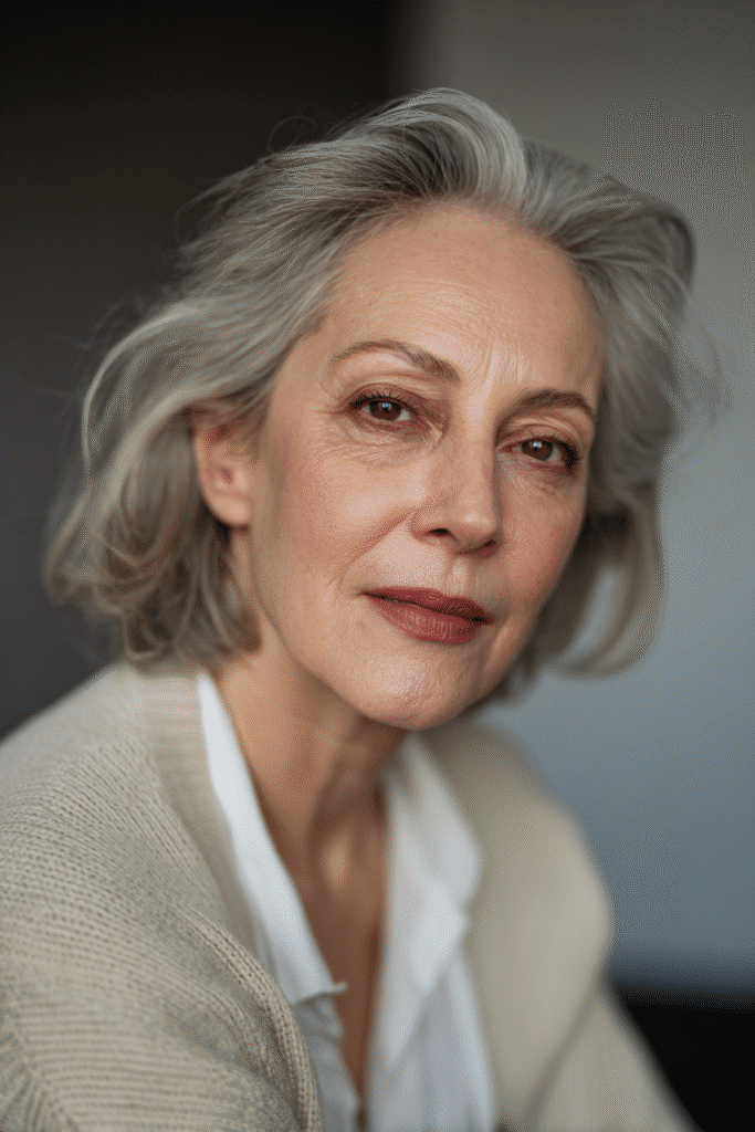 Modern textured faux hawk style for thin hair, offering edgy height and lift.