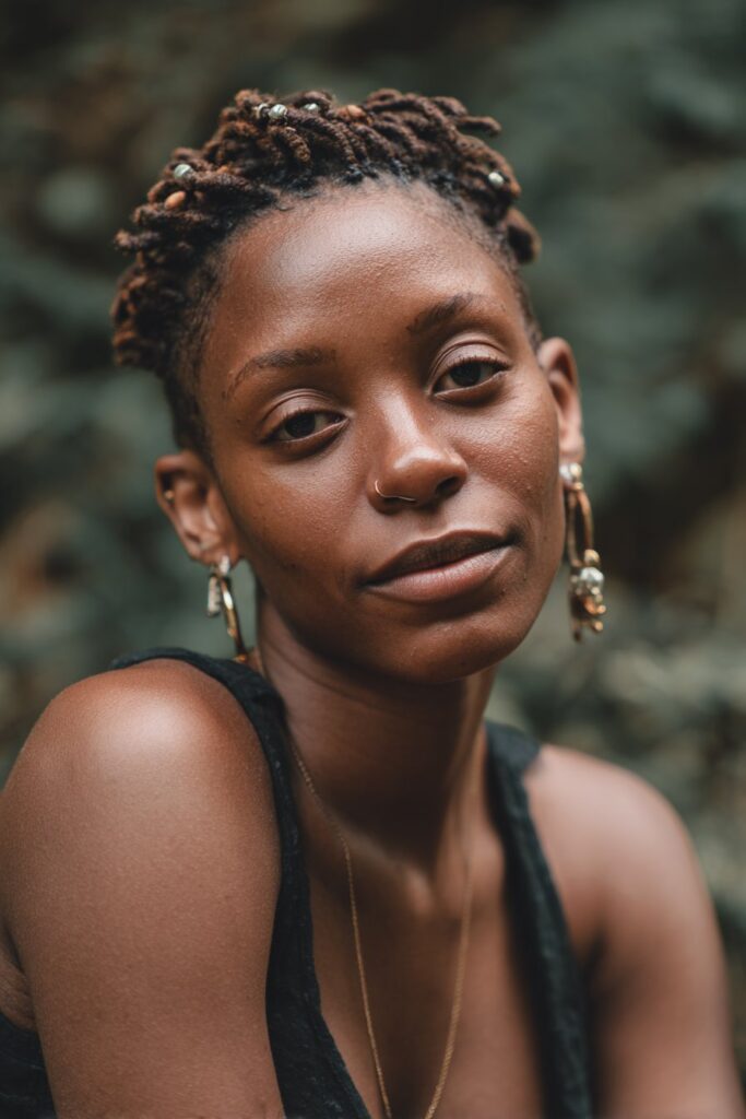 Rope-like twists finished with decorative beads for added style and movement.