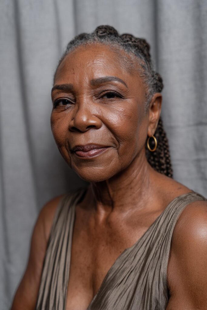 Multiple braids or twists gathered into a sleek ponytail and woven together for a unified, rope-like effect.