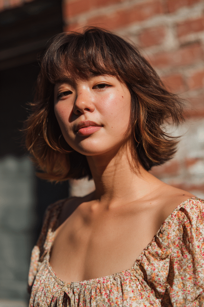 Butterfly layers combined with vivid color accents for a creative, standout style.