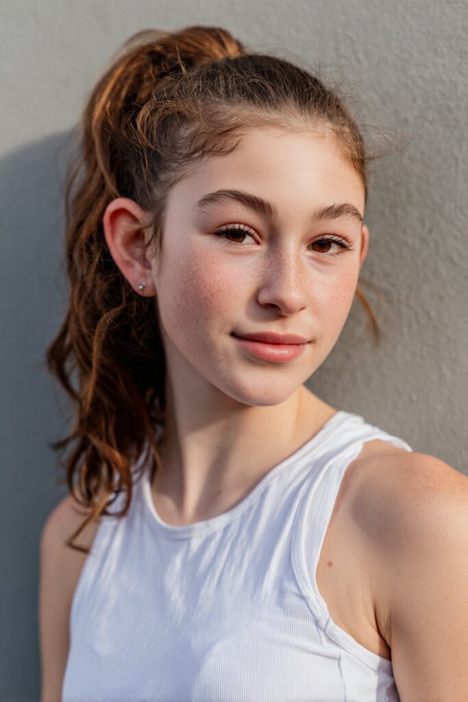 Top half of the hair braided while the bottom half is left loose or gathered into a ponytail.