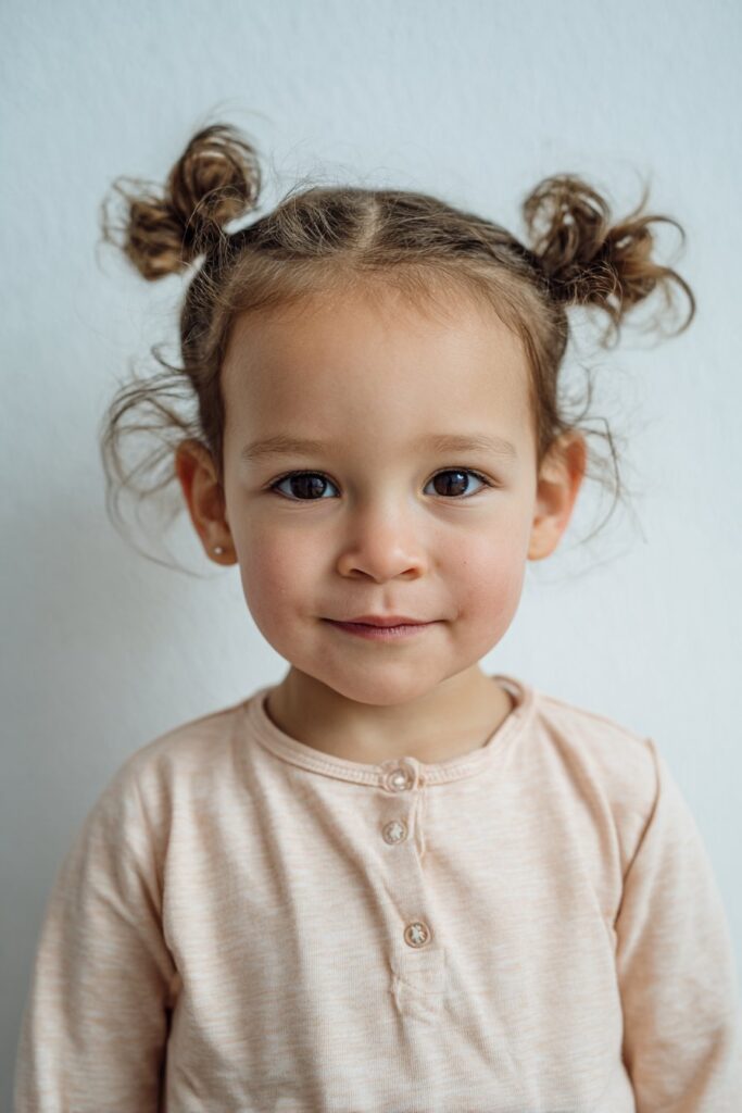 Braids styled into heart shape