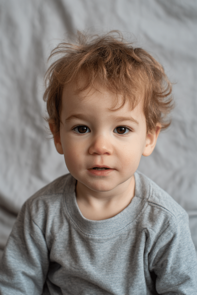 Burst fade mullet haircut for kids