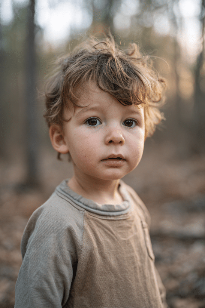 Mullet with clean tapered sides