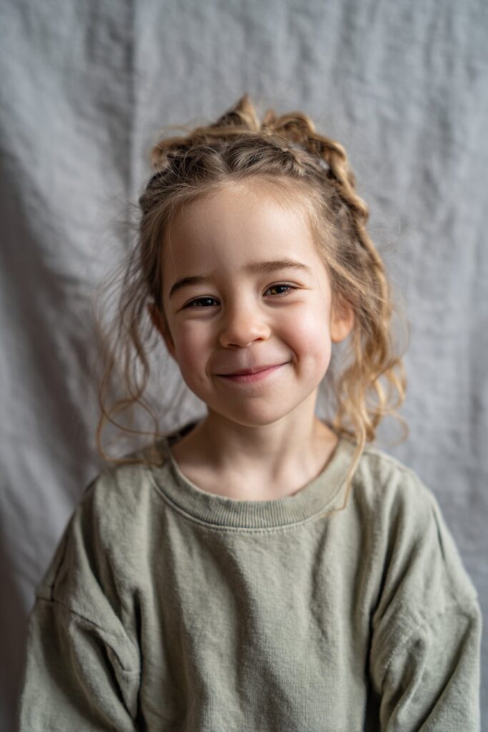 Soft braided crown hairstyle