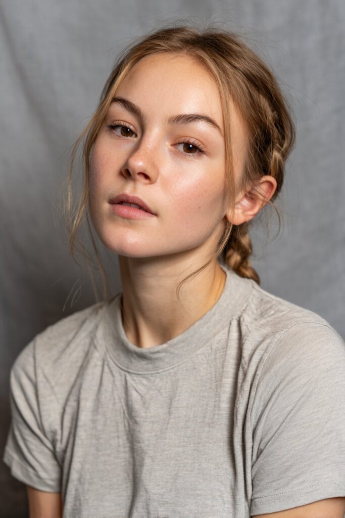 One braid worn on side