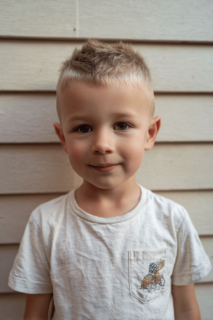 Skater-inspired haircut for toddlers