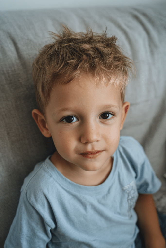 Baby mullet with soft textured layers