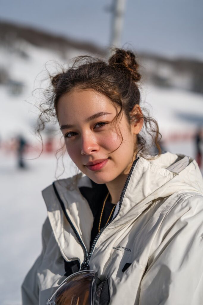Low twisted bun hairstyle
