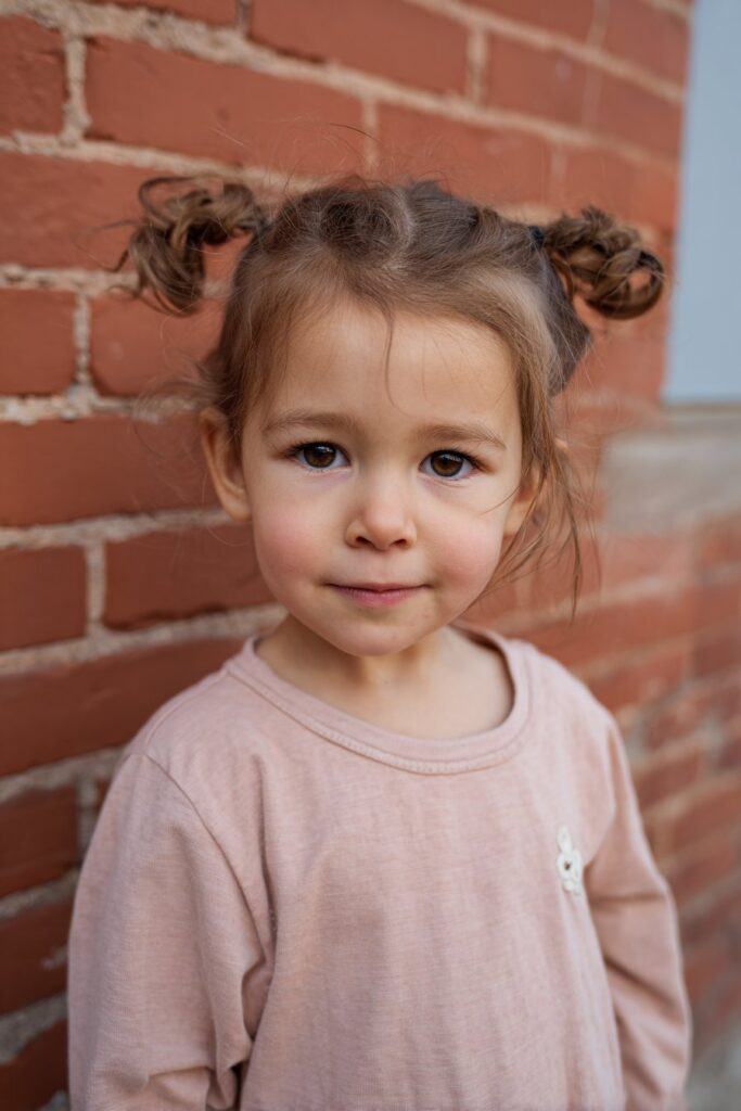Zig-zag part braided pigtails