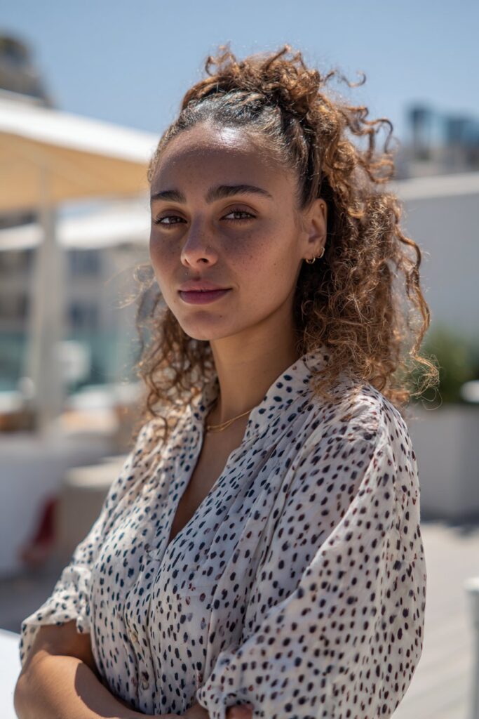 12 Gorgeous Updos for Curly Shoulder Length Hair 6 Claw clip twist hairstyle