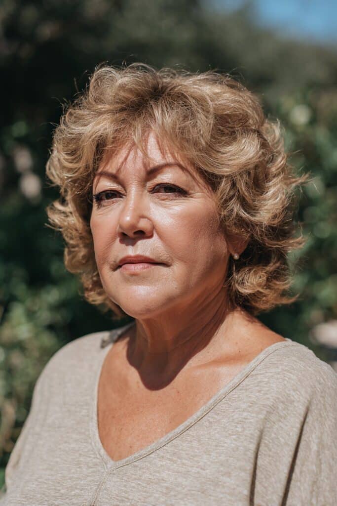 Feathered bob haircut with soft layers