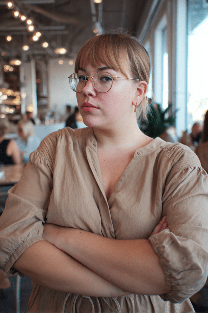 Long pixie haircut with side bangs for fat face and thin hair