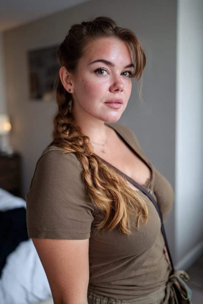 Long pixie haircut with side fringe for fat face and thin hair