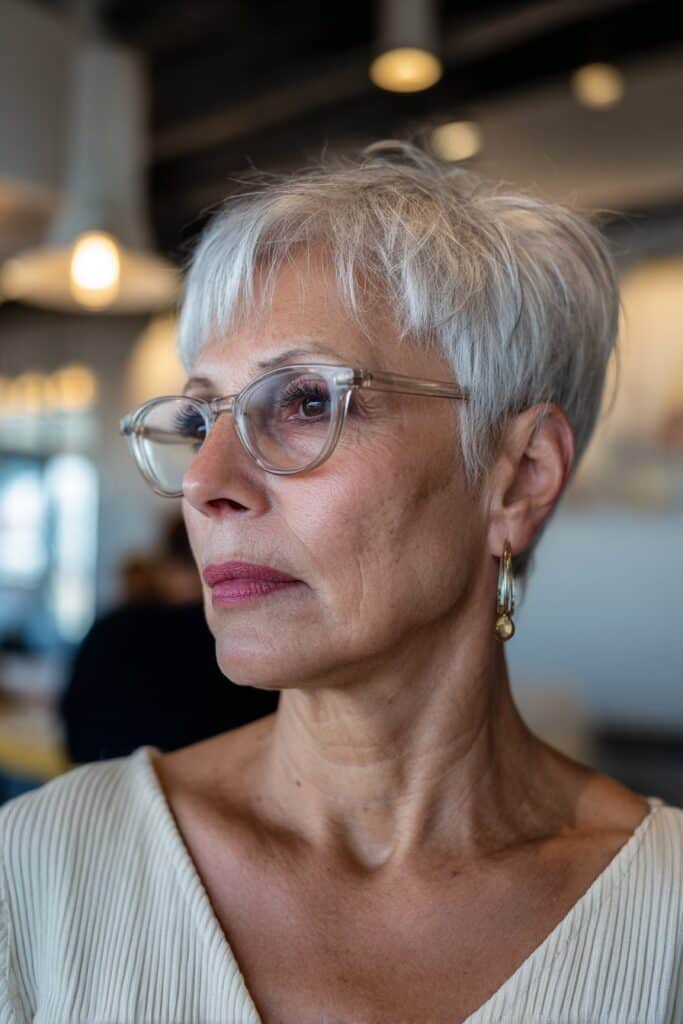 Pixie bob hairstyle with soft edges