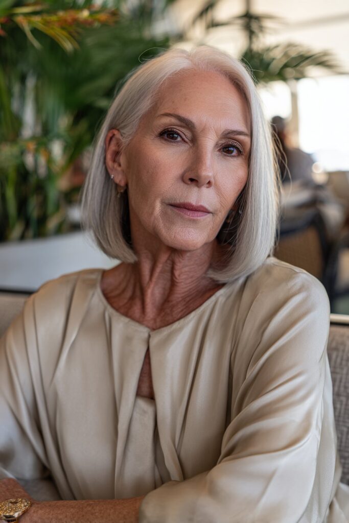 Pixie bob haircut with long side bangs