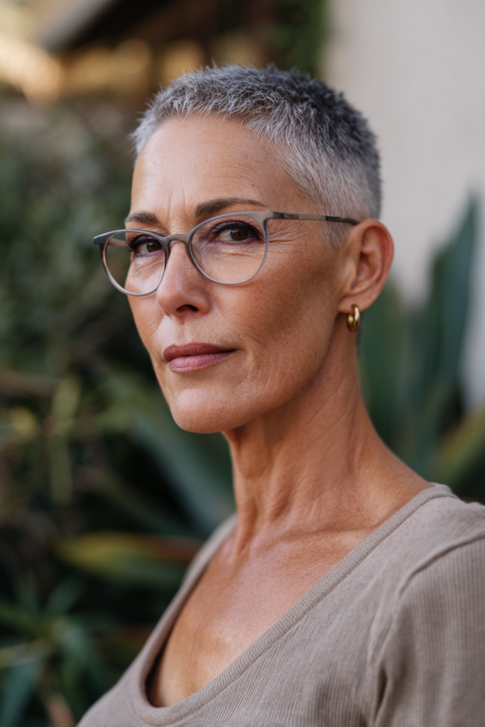 15 Stunning Medium Choppy Pixie Cuts for Women Over 60 13 Pixie haircut with tapered nape and lifted crown