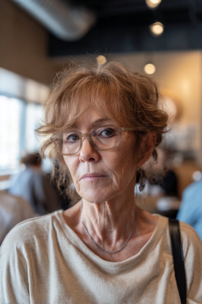 Shaggy pixie haircut with tousled layers