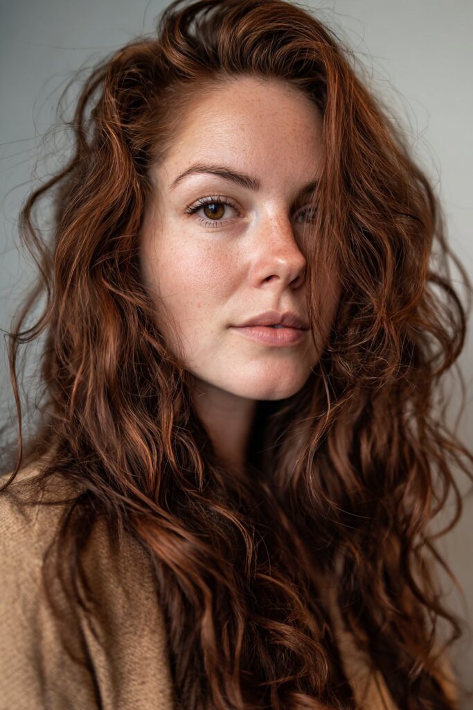 Butterscotch blonde hair color for warm hazel eyes