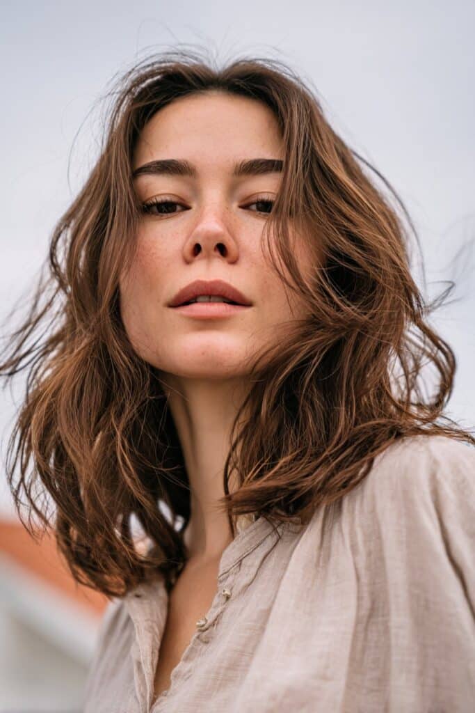 Light mocha brunette hair color for spring