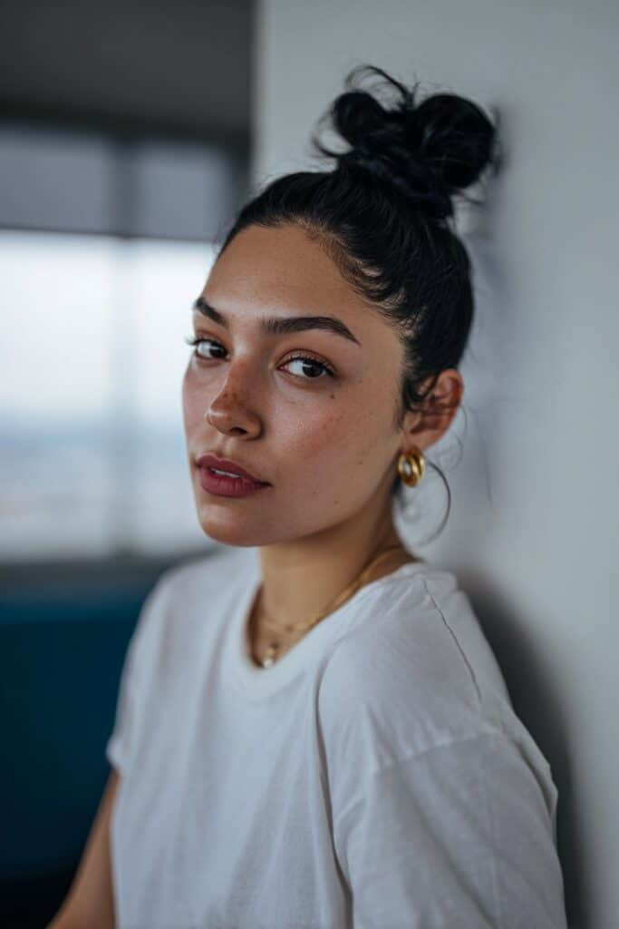 Slicked back bun hairstyle idea you love