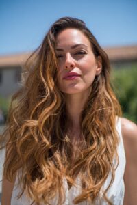 Sunlight Brunette with Golden Highlights