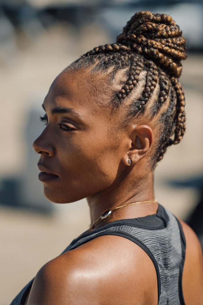 15 Gorgeous Black Hair Updo Hairstyles to Try Today 9 Braided mohawk updo hairstyle for Black women