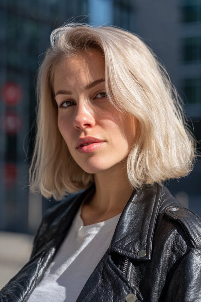 Bronde hair color blending blonde and brunette tones