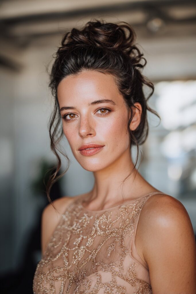 French twist updo fancy hairstyle for formal events