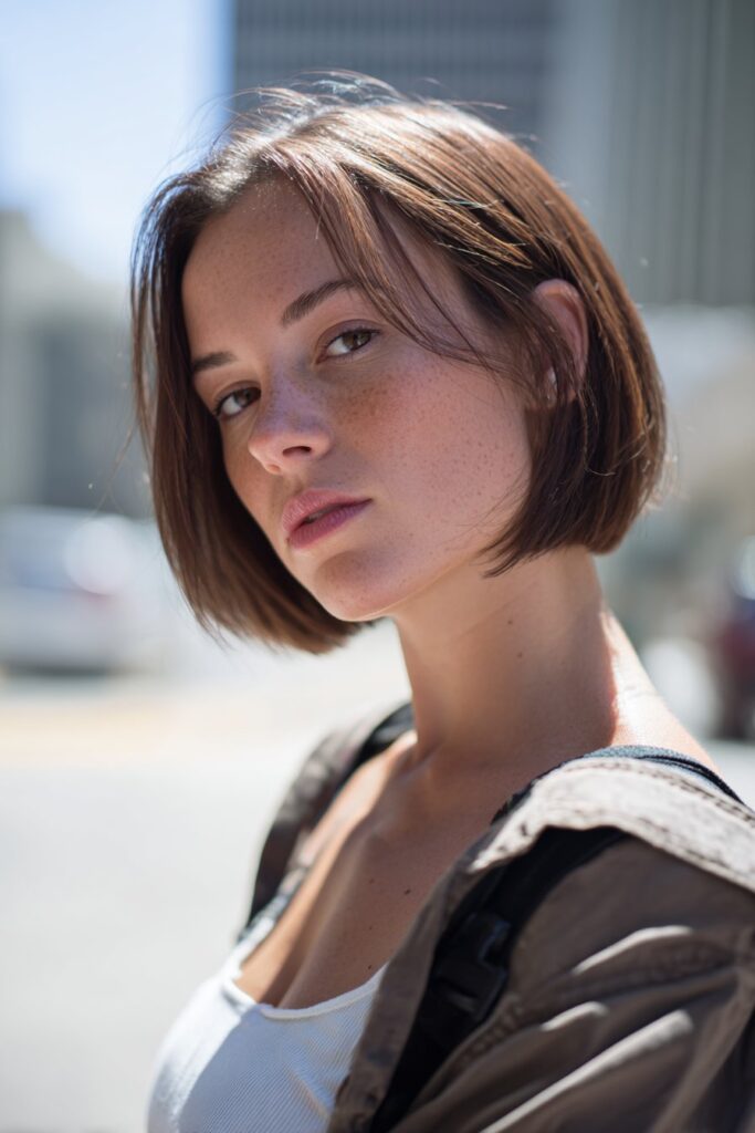 12 Stunning Bob Hairstyles for Fine Hair You’ll Love 10 Asymmetrical bob hairstyle for fine hair with modern edge