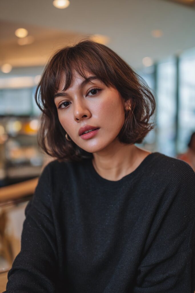 12 Stunning Bob Hairstyles for Fine Hair You’ll Love 4 French bob short hairstyle for fine hair women with soft bangs