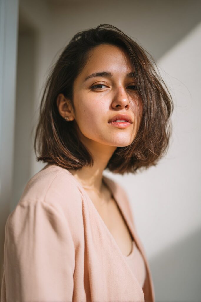 12 Stunning Bob Hairstyles for Fine Hair You’ll Love 8 Rounded bob hairstyle for fine hair with soft curved shape