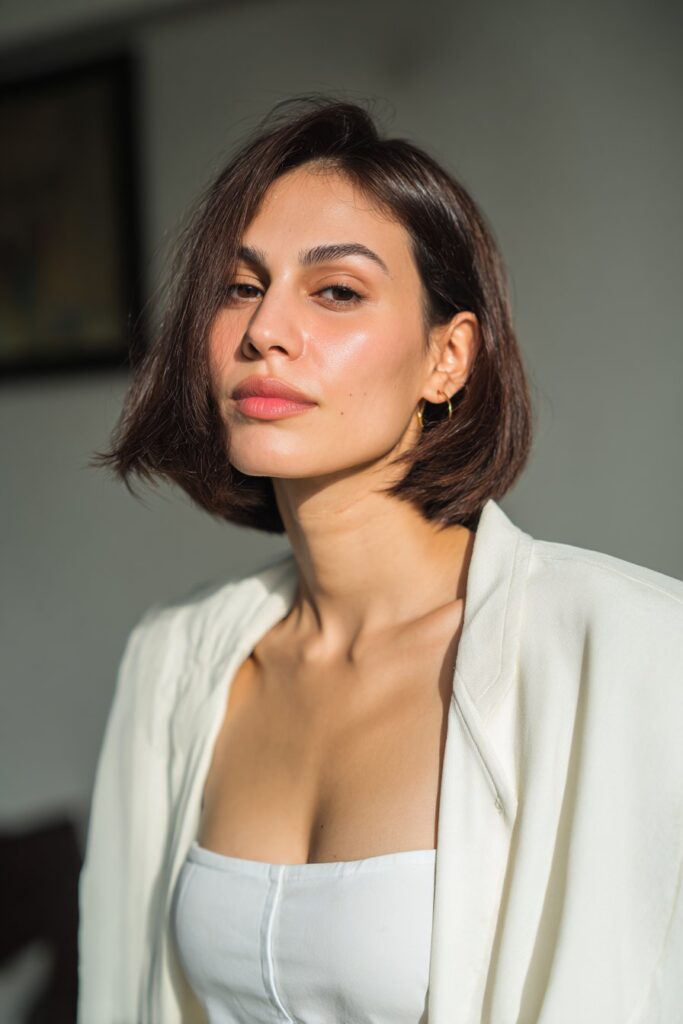 12 Stunning Bob Hairstyles for Fine Hair You’ll Love 7 Stacked bob hairstyle for fine hair women with added lift