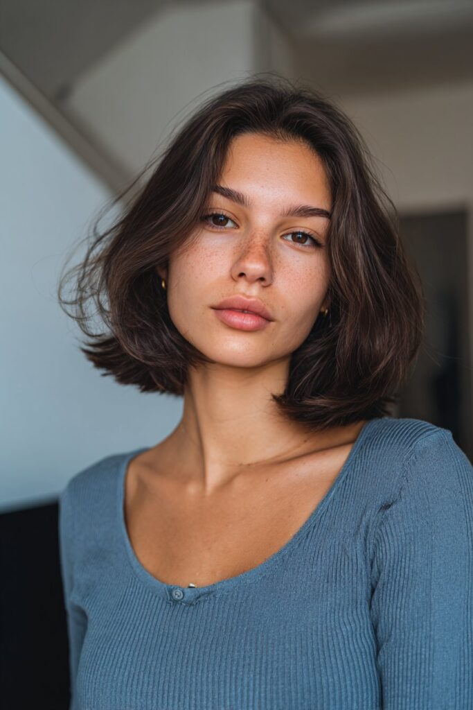 12 Stunning Bob Hairstyles for Fine Hair You’ll Love 6 Textured layered bob hairstyle for fine hair adding volume