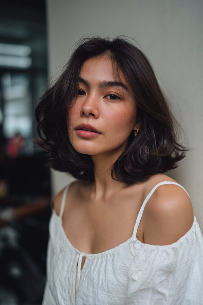 Voluminous blowout grad hairstyle with soft layers