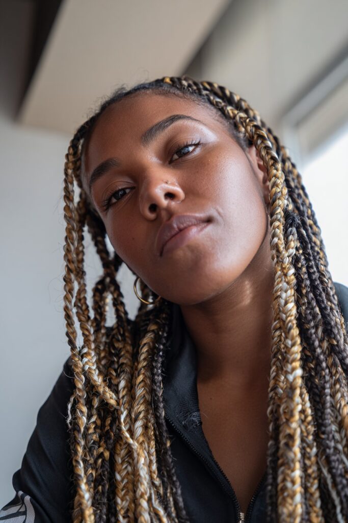 Blonde braids black women blonde black feed in braids