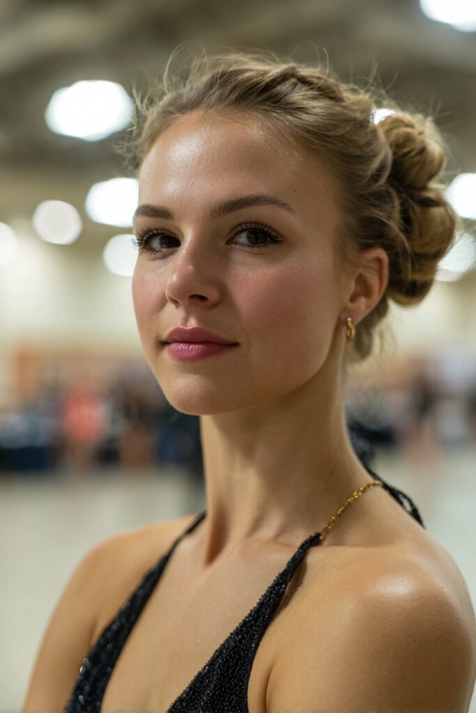 Low bun prom hairstyle braided low bun