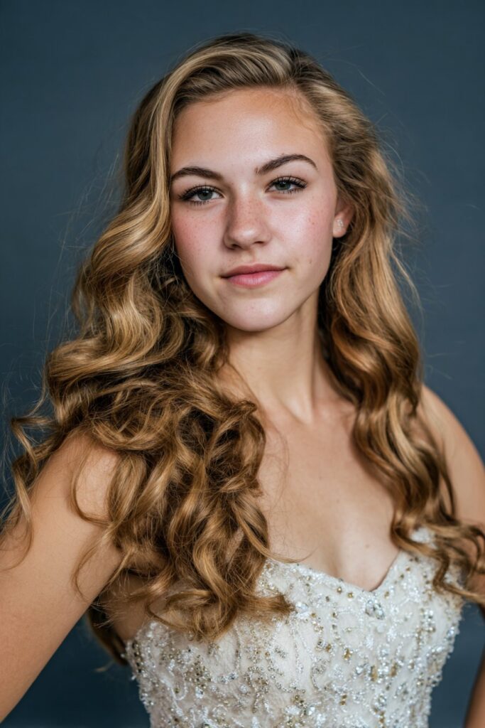 Easy prom hair classic Hollywood waves