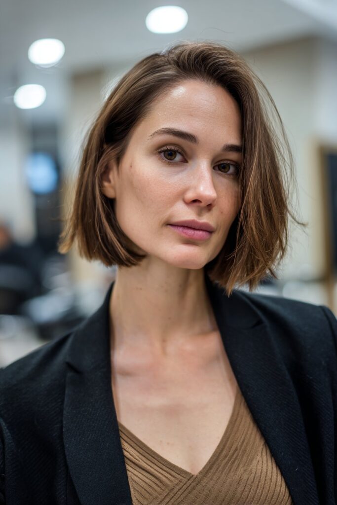 Short hairstyle for fine hair graduated bob