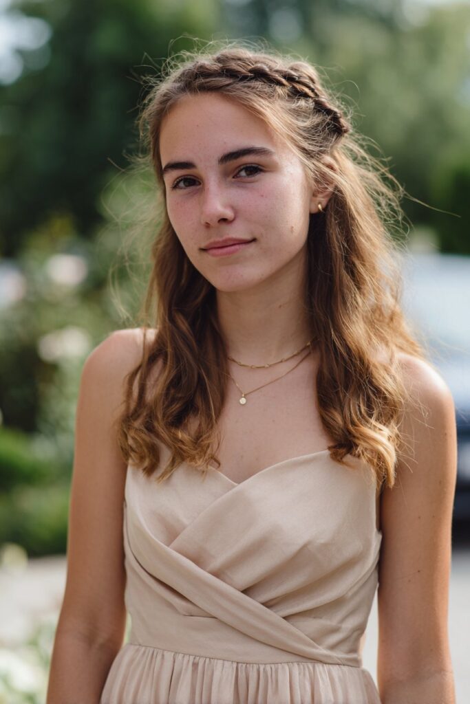 Easy prom hair romantic side braid