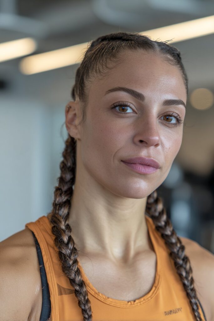 Two stitch braids sleek molding technique