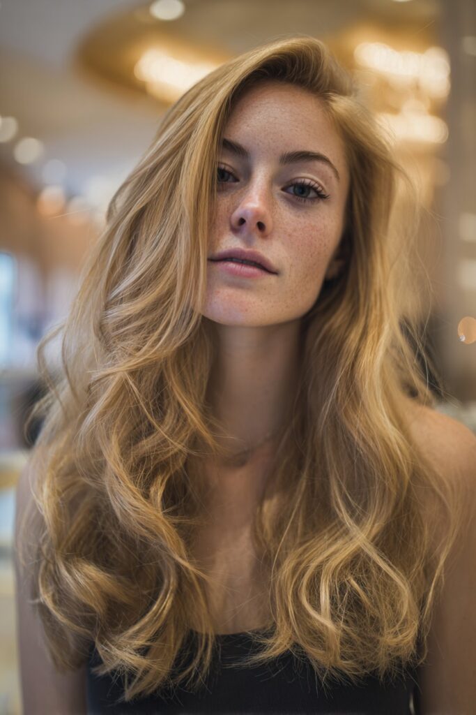 Soft waves prom hair straight with natural texture