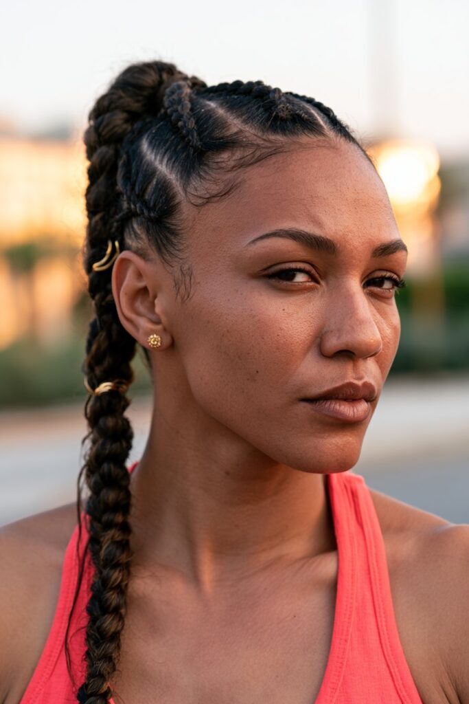 Summer braid hairstyles braided ponytail
